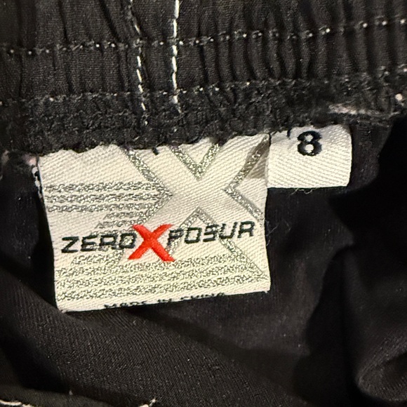 ZeroXposur Black Mini Skirt with White Accents - Picture 7 of 8